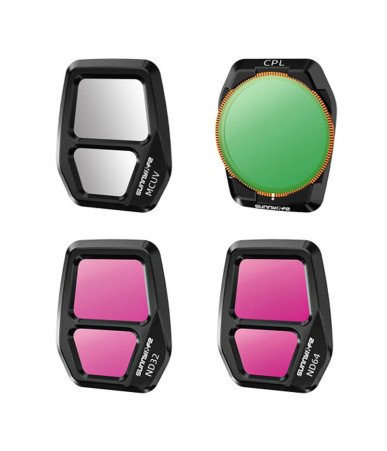 Sunnylife Set 4 Filtri Obiettivo MCUV, CPL, ND32, ND64 per DJI AIR 3S
