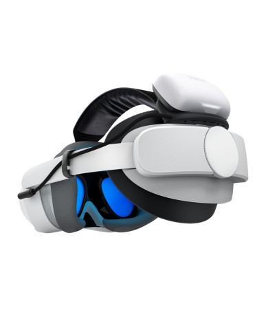 BOBOVR P4U Batteria Cinturino per Pico 4 Ultra/Ultra Enterprise 10000mAh Bianco