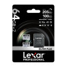Set 2x Lexar High-Performance Silver Plus microSDXC 64GB con Adattatore