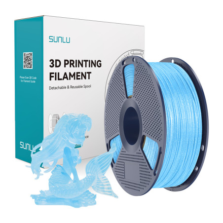 SUNLU PLA Filamento Shiny Blue 1.75mm 1kg