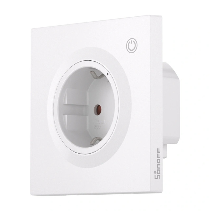 Sonoff Presa Smart da Parete WiFi Matter WS01TPF-E Tipo F 16A Monitoraggio Consumi Nero