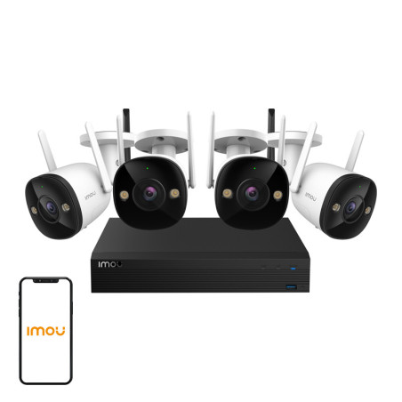 IMOU Kit Videosorveglianza Lite WiFi 4 Telecamere NVR 1TB