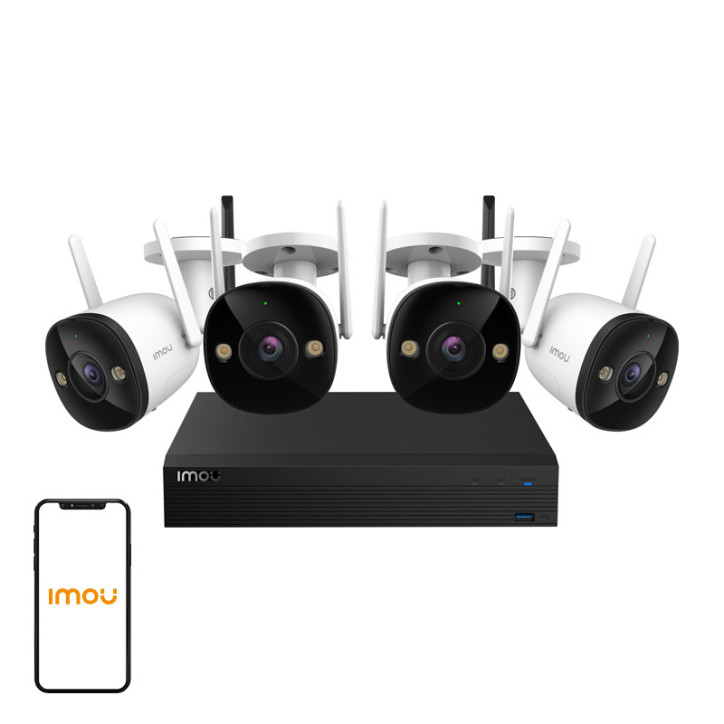IMOU Kit Videosorveglianza Lite WiFi 4 Telecamere NVR 1TB