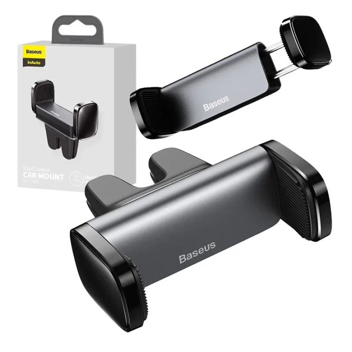 Baseus Steel Cannon Clamp Holder per Griglia di Ventilazione Nero