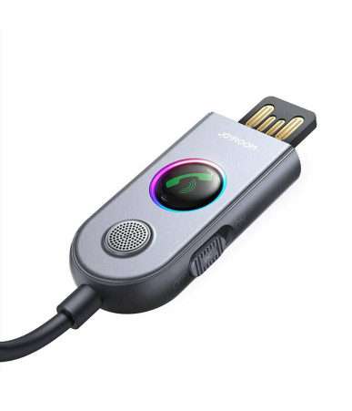 Joyroom JR-CB6 Ricevitore Bluetooth 5.3 Auto Grigio Scuro