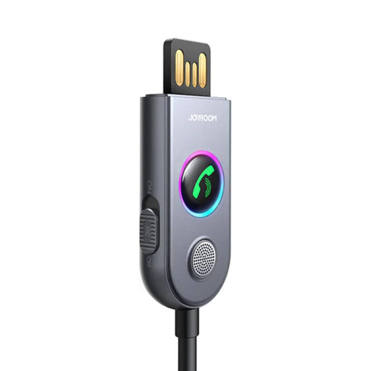 Joyroom JR-CB6 Ricevitore Bluetooth 5.3 Auto Grigio Scuro