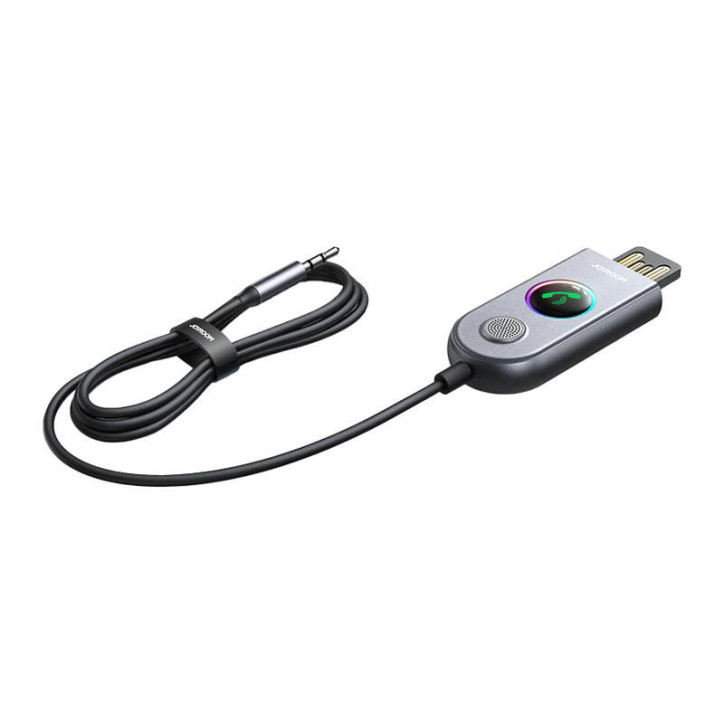 Joyroom JR-CB6 Ricevitore Bluetooth 5.3 Auto Grigio Scuro