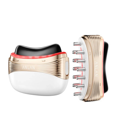 ANLAN 02-AGSY53-02A Massaggiatore Viso e Testa 2-in-1