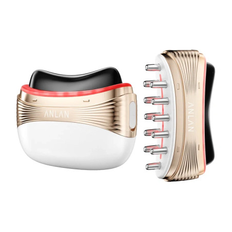 ANLAN 02-AGSY53-02A Massaggiatore Viso e Testa 2-in-1