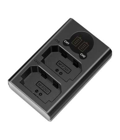 Neewer DL-FZ100 Caricatore Doppio USB per Batterie NP-FZ100