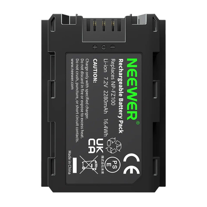 Batteria Neewer NP-FZ100 2400mAh per fotocamere Sony
