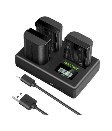 Set 3 Batterie Neewer LP-E6NH per Canon