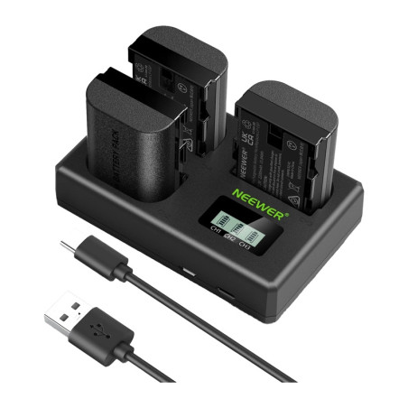 Set 3 Batterie Neewer LP-E6NH per Canon