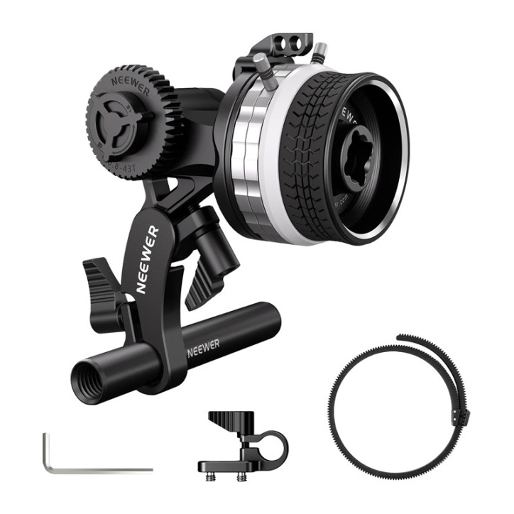 Neewer PG001 Mini Follow Focus con Arresti A/B Neewer PG001 Mini Follow Focus con Arresti A/B