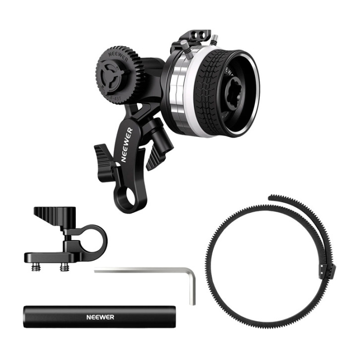 Neewer PG001 Mini Follow Focus con Arresti A/B Neewer PG001 Mini Follow Focus con Arresti A/B
