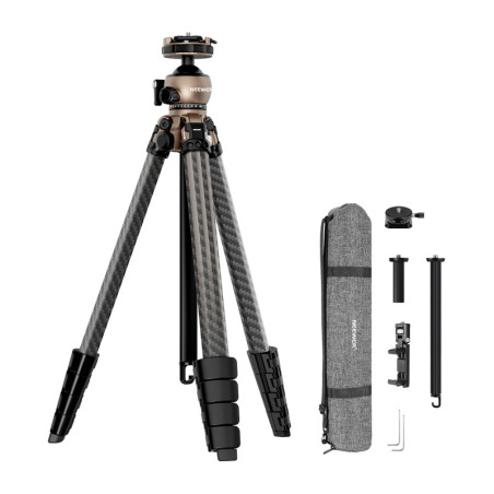 NEEWER LT35 Carbon Fiber Travel Tripod con Testa a Sfera Panoramica