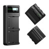 Neewer NW-F970 Set Batterie con Caricatore Doppio