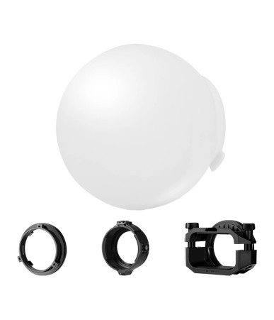 Neewer CRS6 Diffusore a Cupola Pieghevole con Set di 3 Anelli Adattatori