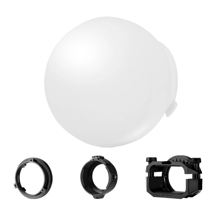 Neewer CRS6 Diffusore a Cupola Pieghevole con Set di 3 Anelli Adattatori