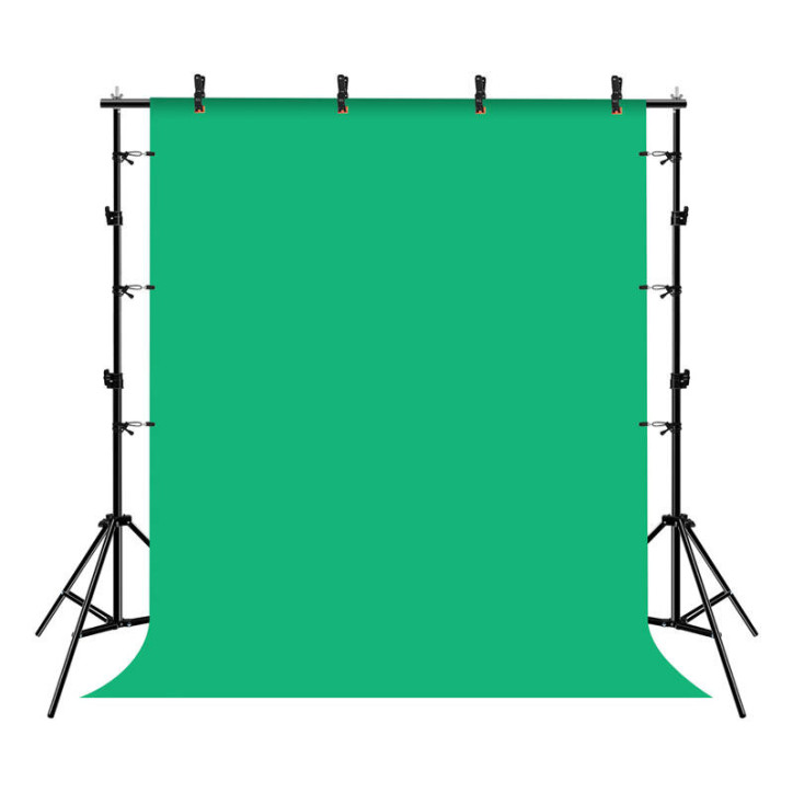 Puluz Kit Supporto Fondale Fotografico 2x2m con 3 Sfondi