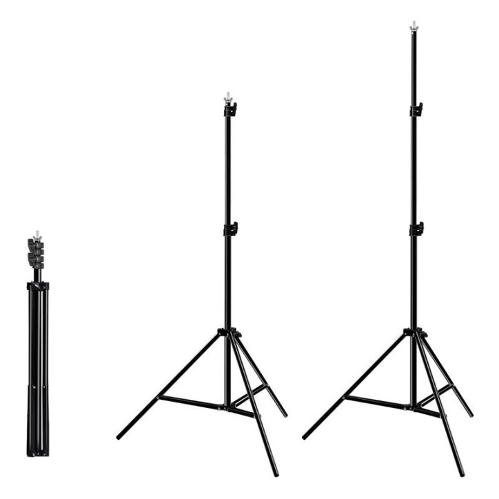 Puluz Kit Supporto Fondale Fotografico 2x2m con 3 Sfondi