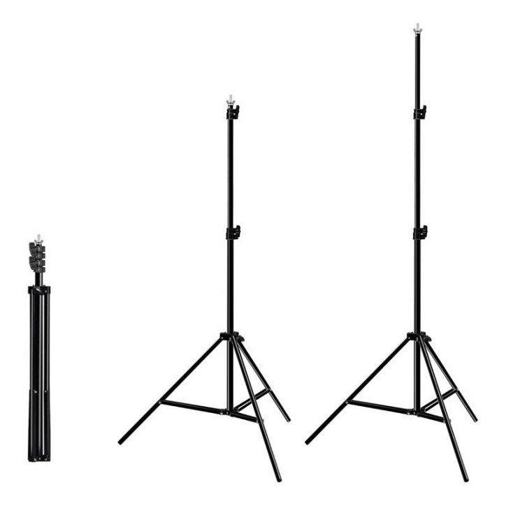 Puluz Kit Supporto Sfondo Fotografico 2x3m + 3 Sfondi PKT5205