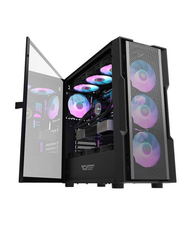 Darkflash DK431 Mesh Case Nero con 4 ventole ARGB