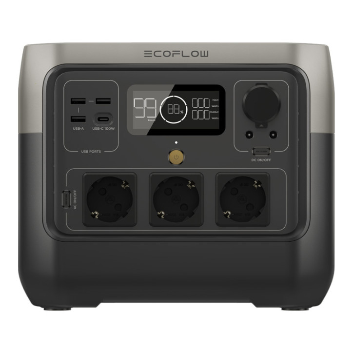 EcoFlow RIVER 2 Pro Stazione di Ricarica Portatile 768Wh Nero