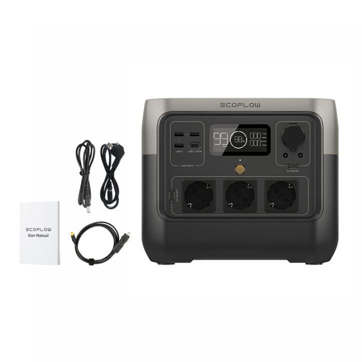 EcoFlow RIVER 2 Pro Stazione di Ricarica Portatile 768Wh Nero