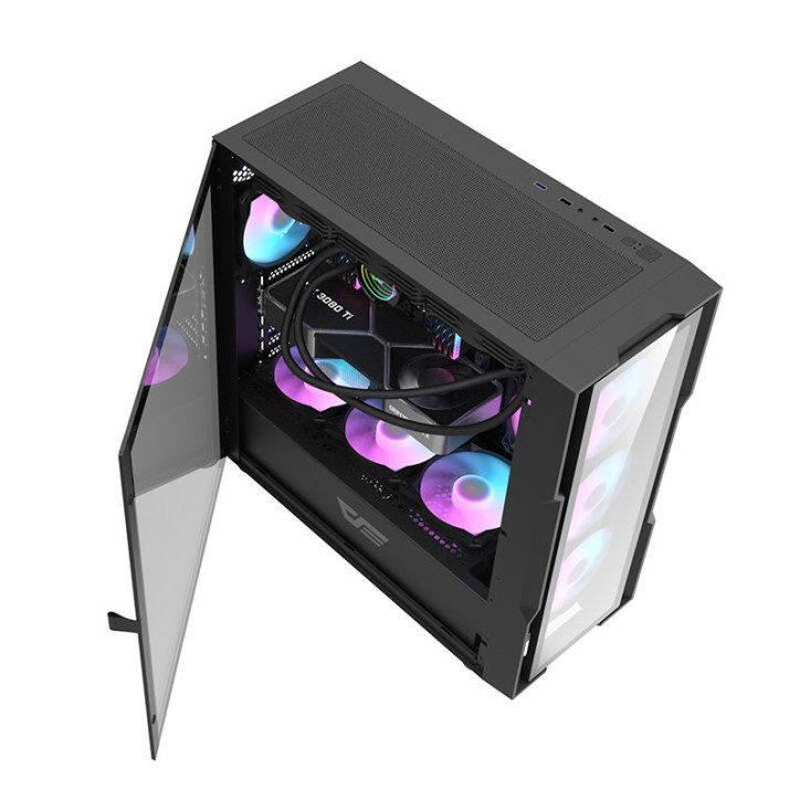 darkFlash DK431 Case Nero con 4 Ventole RGB darkFlash DK431 Case Nero con 4 Ventole RGB