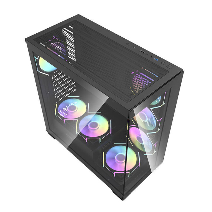 Darkflash DS900 Case Nero con 7 ventole ARGB Darkflash DS900 Case Nero con 7 ventole ARGB