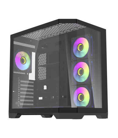 Darkflash FT418 PRO Case ATX Mid-Tower Nero con 7 Ventole ARGB