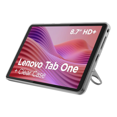 Lenovo Tab One 4GB RAM 128GB WiFi Grigio con Custodia Trasparente