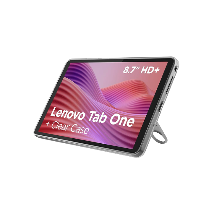 Lenovo Tab One 4GB RAM 128GB WiFi Grigio con Custodia Trasparente