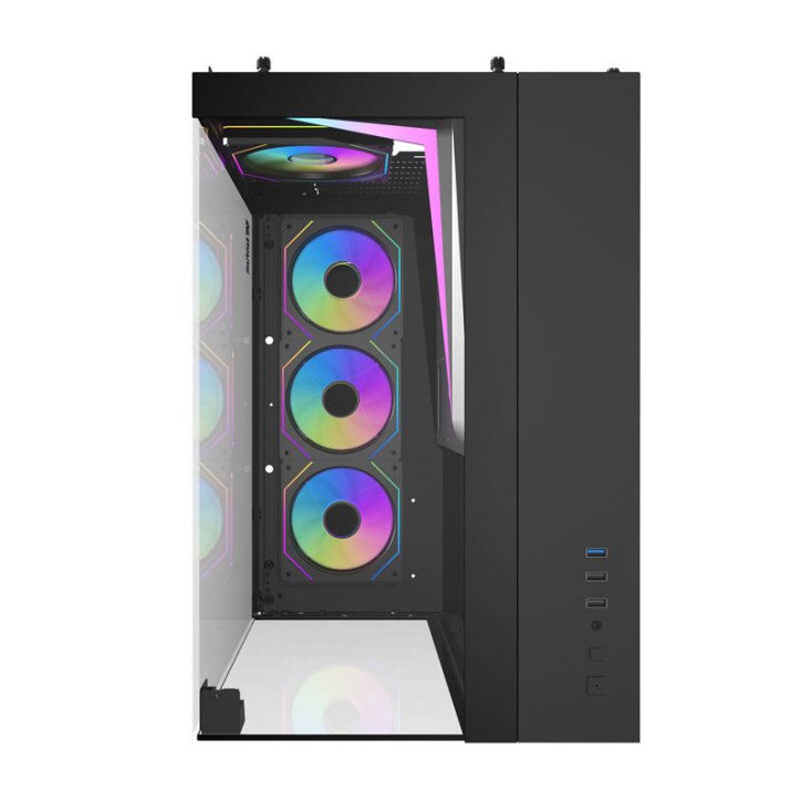 darkFlash TH285 Case ATX Nero con 4 Ventole