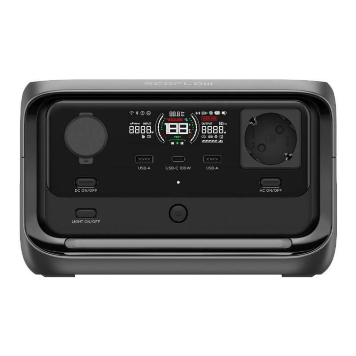 EcoFlow RIVER 3 Plus Power Station Portatile 286Wh Nero