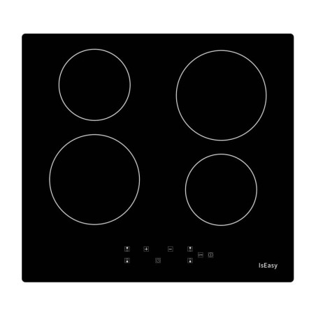 IsEasy T4-04 Piano Cottura Elettrico in Vetroceramica 4 Zone