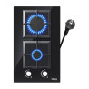 IsEasy MGBG-312S2C Piano Cottura Gas 2 Fuochi Vetro Nero