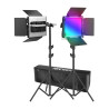 Neewer 2x660 PRO II Kit Luci LED RGB 2x Stativi 200cm