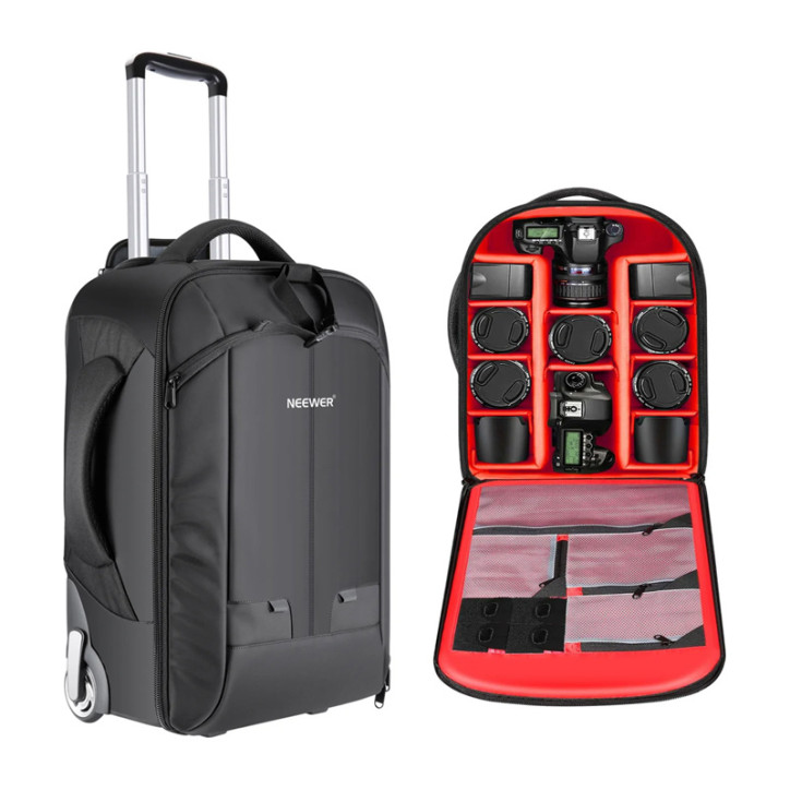 Neewer NW3300 Zaino Fotografico Trolley Rosso Neewer NW3300 Zaino Fotografico Trolley Rosso
