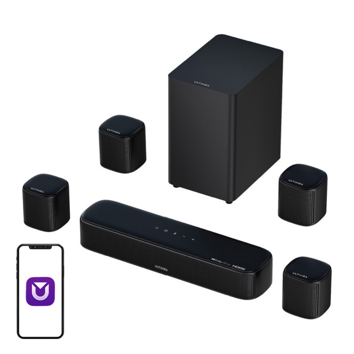 Ultimea Aura A60 Soundbar 7.1 Canali Dolby Atmos 350W Nero Ultimea Aura A60 Soundbar 7.1 Canali Dolby Atmos 350W Nero