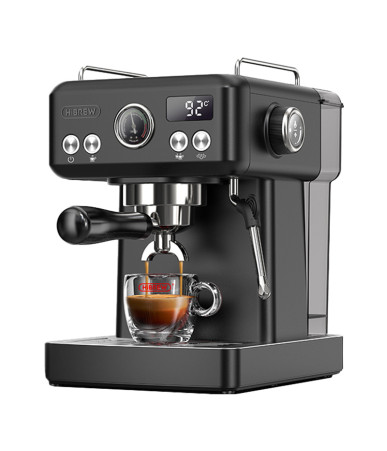 HiBREW H10A Macchina per Caffè Espresso con Controllo Temperatura Nero