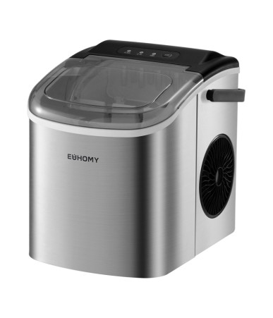 Euhomy IM001 Macchina Ghiaccio 12kg/24h 1.2L Argento