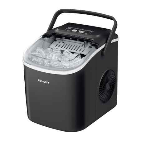 Euhomy IM016 Macchina per Ghiaccio 12kg Nero