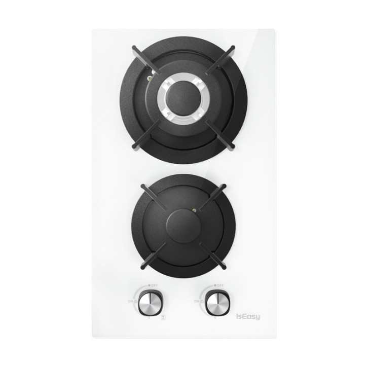 IsEasy MGBG-312A Piano Cottura a Gas 2 Fuochi Vetro Nero IsEasy MGBG-312A Piano Cottura a Gas 2 Fuochi Vetro Nero