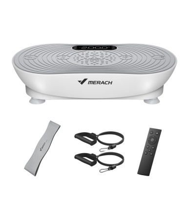 MERACH Piattaforma Vibrante MR-2533W1-EU Bianca