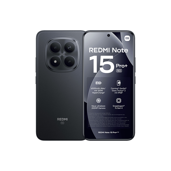 Xiaomi Redmi Note 15 Pro+ 5G Dual Sim 12GB RAM 512GB - Black