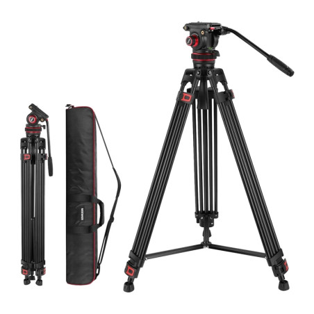 Neewer TP75 Treppiede Video Regolabile con Testa Fluida