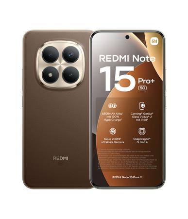 Xiaomi Redmi Note 15 Pro+ 5G Dual Sim 8GB RAM 256GB - Mocha Brown