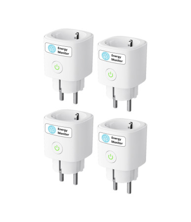 MEROSS MSS315CFH-EU Smart Plug with Energy Monitoring (Matter) (Set of 4)